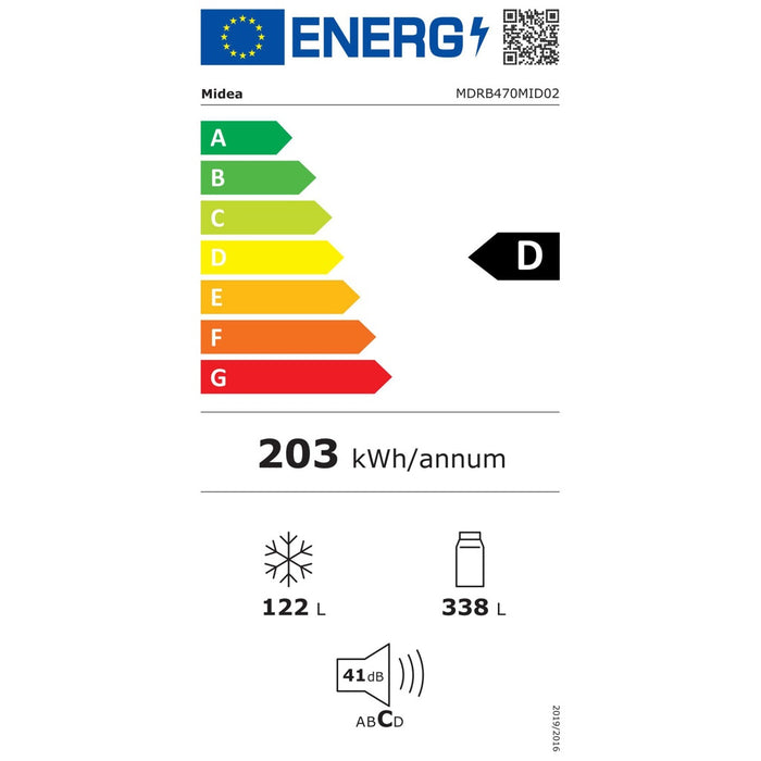 Midea Europe Kühl/Gefrierkombi WLAN-fähig MDRB470MID02