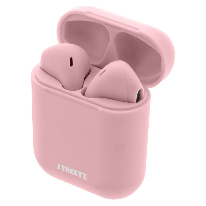 Streetz TWS-0006 In-Ear Kopfhörer BT 5.0 inkl. Ladecase in pink