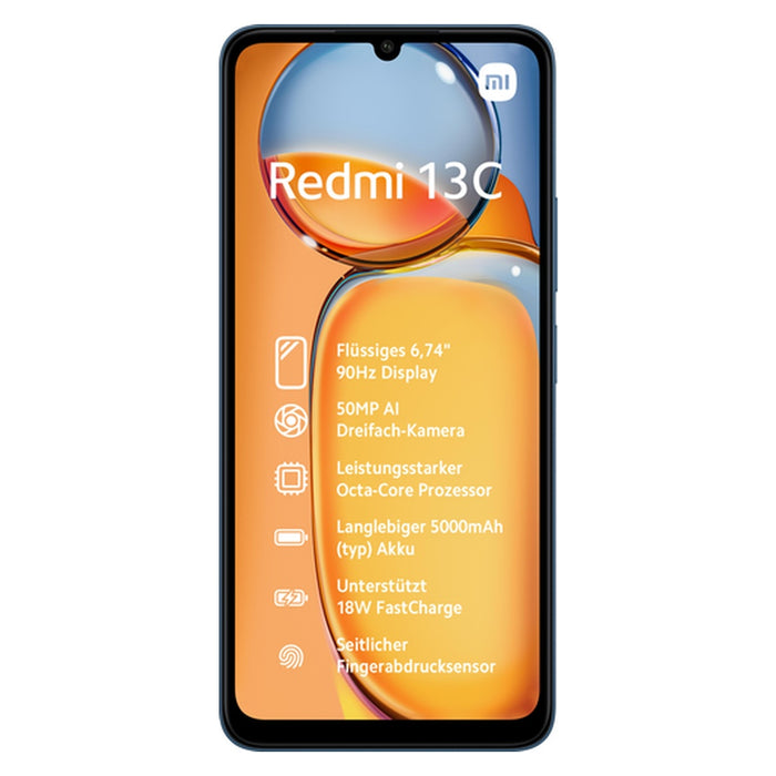Xiaomi Redmi 13C 17,1 cm (6.74) Dual-SIM Android 13 4G USB Typ-C 4 GB 128 GB 5000 mAh Blau