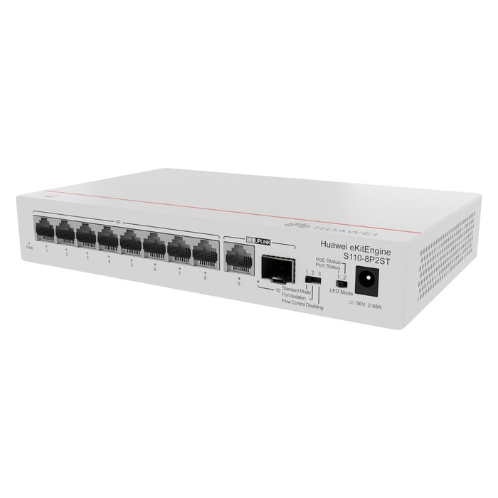 Huawei CloudEngine S110-8P2ST Power over Ethernet (PoE) Grau