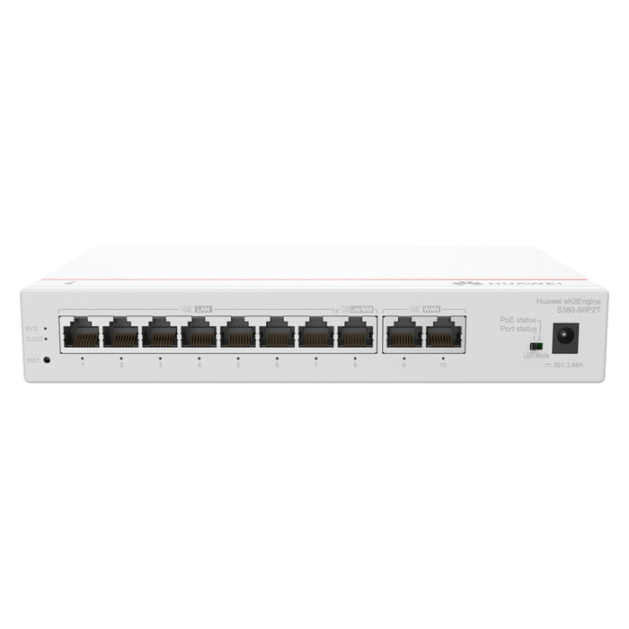 Huawei S380-S8P2T Gigabit Ethernet (10/100/1000) Power over Ethernet (PoE) Grau