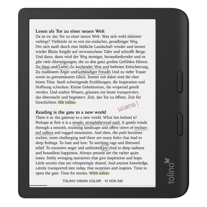 Tolino 4016621130183 eBook-Reader Touchscreen WLAN Schwarz