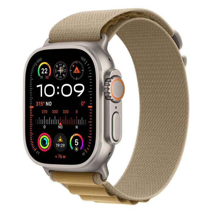 Apple Watch Ultra 2 49mm 4G Titan Natur Alpine Loop Mandel M