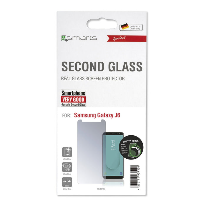 4smarts Second Glass Limited Cover für Samsung  Galaxy J6