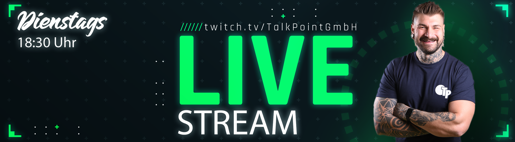 TP Twitch-Live Stream am Dienstag um 18:30 Uhr