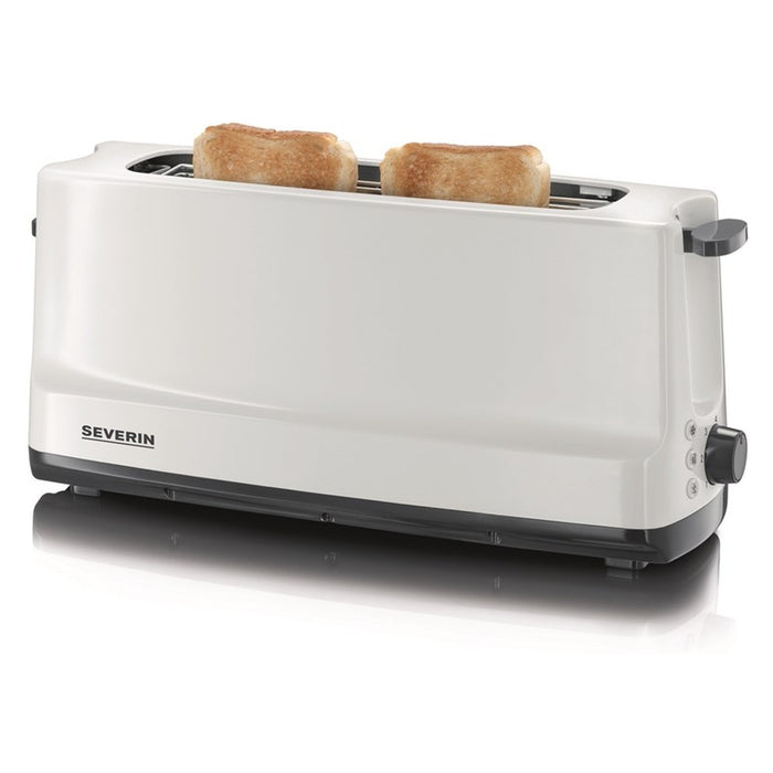 Severin Lang-Schlitz-Toaster mit Brötchenaufsatz
