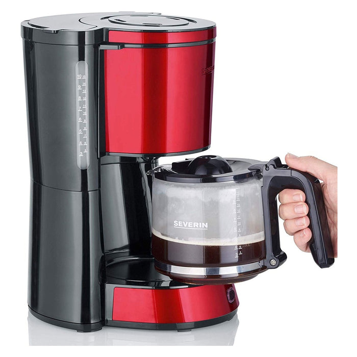 SEVERIN KA 4817 Kaffeemaschine (für gemahlenen Filterkaffee, 10 Tassen, Inkl. Glaskanne)