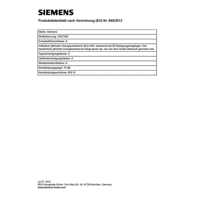 Siemens Bodenstaubsauger VSZ7330 orange