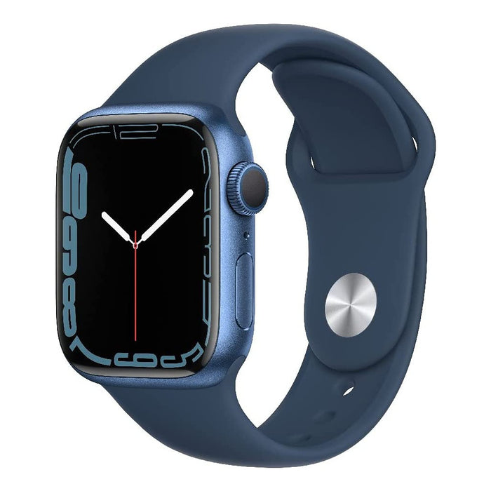 Apple Watch Series 7 41mm GPS + 4G Blau Aluminumgehäuse mit Sportarmband Abyssblau
