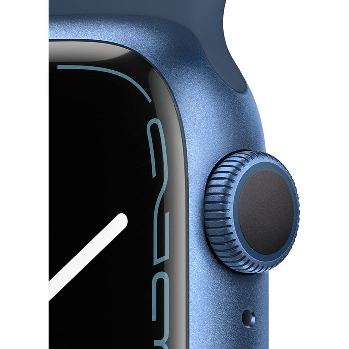 Apple Watch Series 7 41mm GPS + 4G Blau Aluminumgehäuse mit Sportarmband Abyssblau