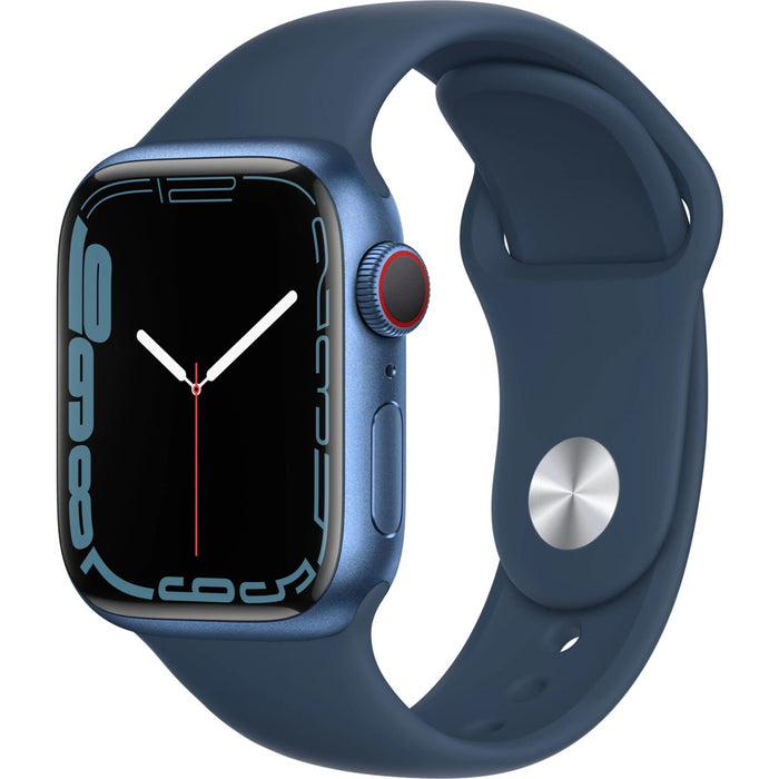 Apple Watch Series 7 41mm GPS + 4G Blau Aluminumgehäuse mit Sportarmband Blau