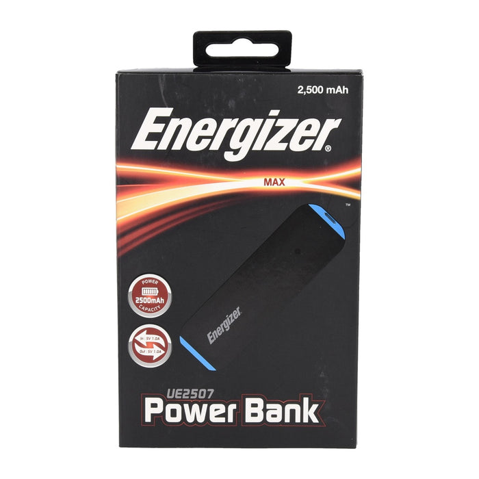 Energizer Powerbank 2500mAh inkl. Kabel in schwarz / blau