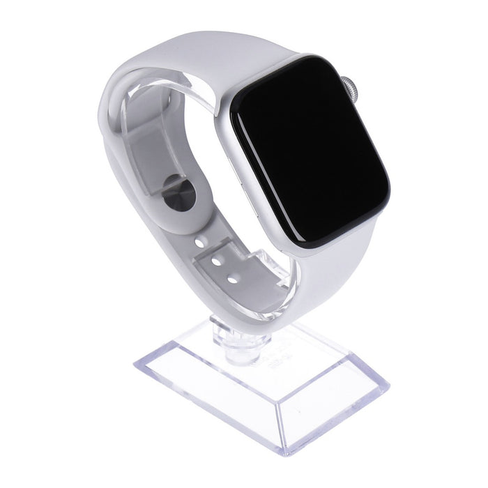 Apple Watch Series 5 40mm GPS + 4G Silber Aluminiumgehäuse Sportarmband Weiß