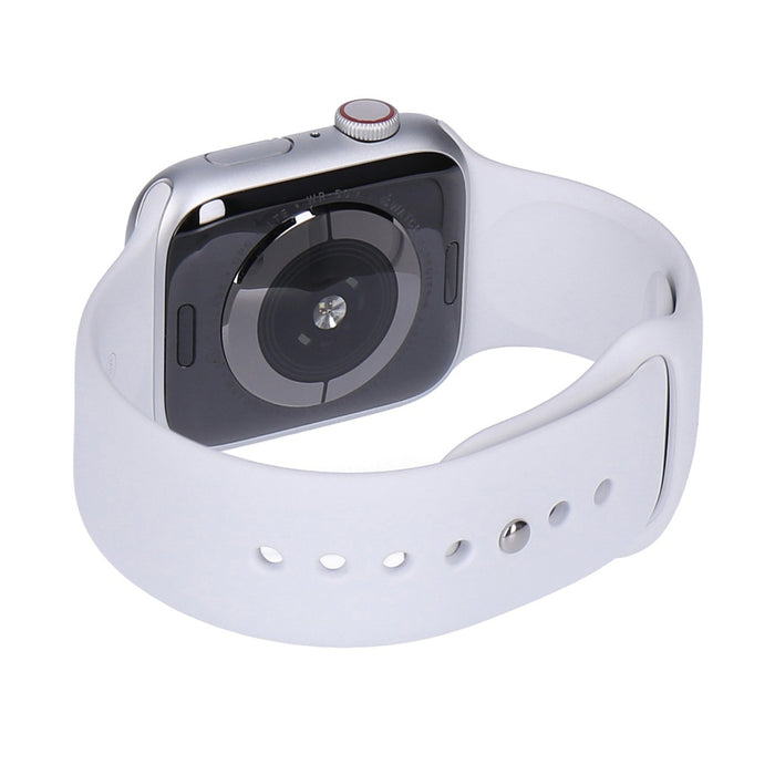 Apple Watch Series 5 40mm GPS + 4G Silber Aluminiumgehäuse Sportarmband Weiß