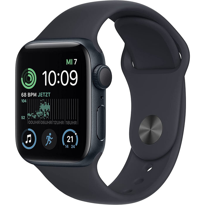 Apple Watch SE 2022 40mm GPS + 4G Mitternacht Aluminiumgehäuse mit Sportarmband Mitternacht
