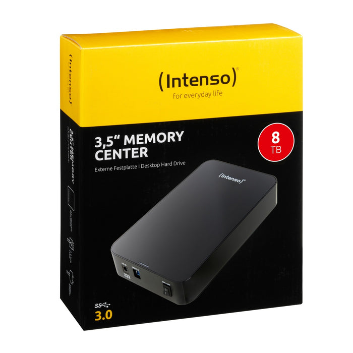 Intenso Memory Center Externe Festplatte 8000 GB Schwarz