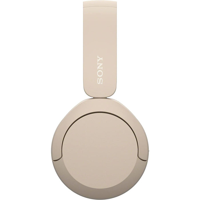 Sony WH-CH520 kabellose Bluetooth-Kopfhörer Beige - On-Ear-Kopfhörer bis 50h Laufzeit