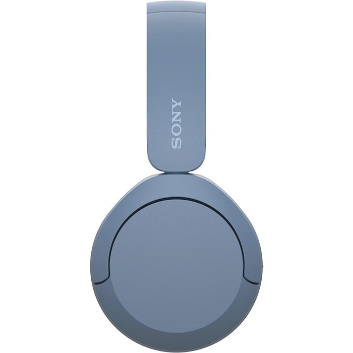 Sony WH-CH520 kabellose Bluetooth-Kopfhörer Blau - On-Ear-Kopfhörer bis 50h Laufzeit
