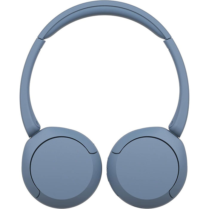 Sony WH-CH520 kabellose Bluetooth-Kopfhörer Blau - On-Ear-Kopfhörer bis 50h Laufzeit