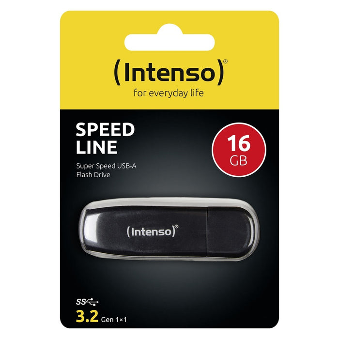 Intenso Speed Line USB-Stick 16 GB USB Typ-A 3.2 Gen 1 (3.1 Gen 1) Schwarz
