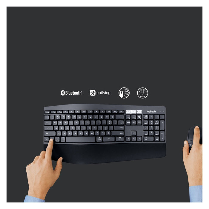 Logitech MK850 Performance Tastatur Maus enthalten RF Wireless + Bluetooth QWERTZ Deutsch Schwarz