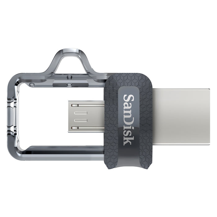 SanDisk Ultra Dual m3.0 USB-Stick 64 GB USB Type-A / Micro-USB 3.2 Gen 1 (3.1 Gen 1) Schwarz, Silber,