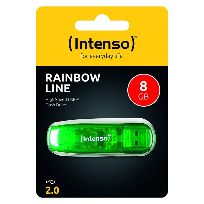 Intenso Rainbow Line USB-Stick 8 GB USB Typ-A 2.0 Grün