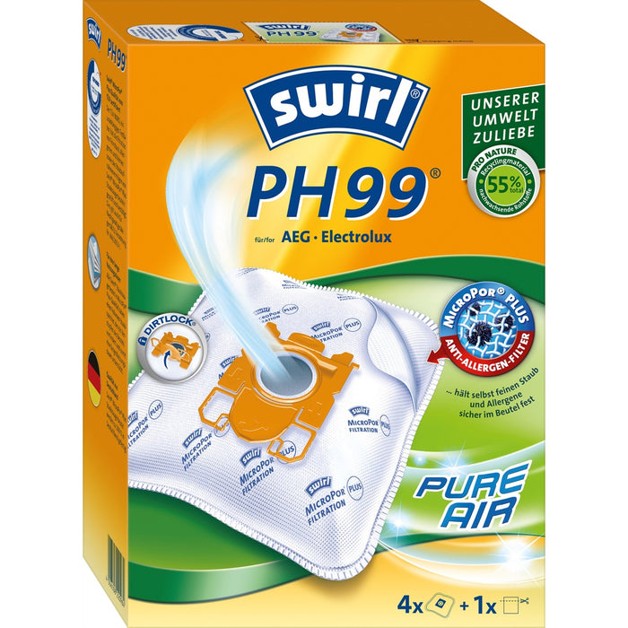 Swirl PH 99 Staubbeutel für Philips PH99MicroPorPlusGree