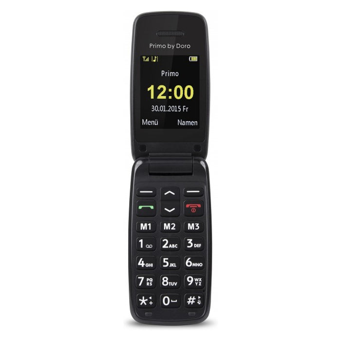 Doro Primo 401 5,08 cm (2 Zoll) 74 g Schwarz, Rot Einsteigertelefon